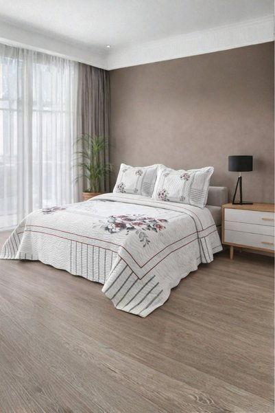 Örtüm Jasmin Double Quilted Bedspread Set