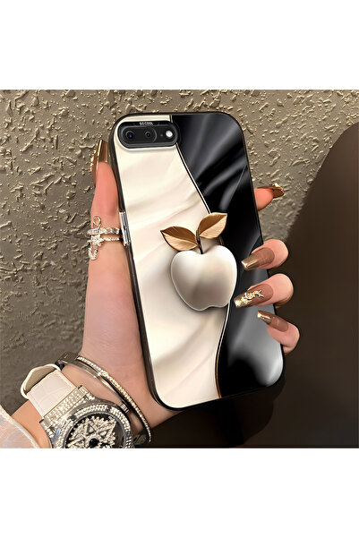 Hontinga حافظة هاتف آيفون 8 بلس متوافقة مع الحواف السيليكونية الصلبة والمضادة...