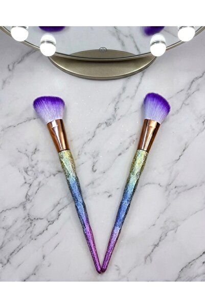 Kiss Cosmetics فرشاة مكياج وخدود من كيس، عبوة من قطعتين