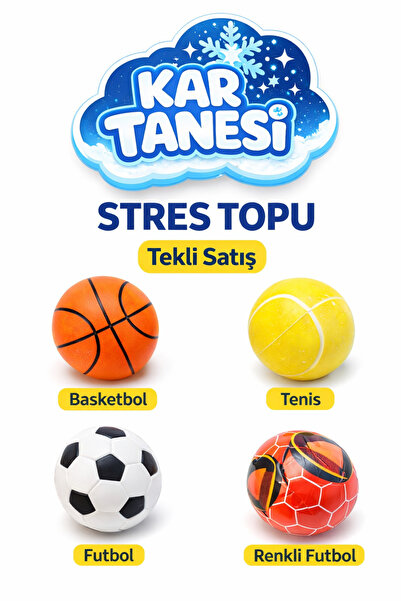 KAR TANESİ Stres Topu Tekli | Çocuk Oyuncak | Doğum Günü ve Karne Hediyesi | ...