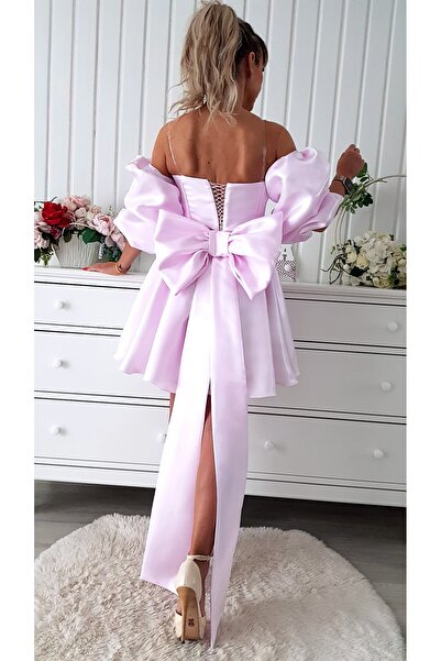 Voguesta Rochie scurtă și elegantă pentru păpuși bebeluși Carolina, roz deschis