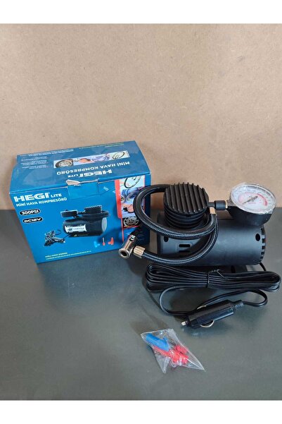 KAYRA LEATHER CRAFT 12V Araç Tipi Çakmaklık 300 Psı Mini Hava Kompresör Araba...