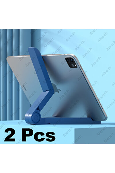 Choice6 Blue-2 Pcs Desktops Stand For Tablet 4.7 to 12.9 inch , Adjustable Fo...