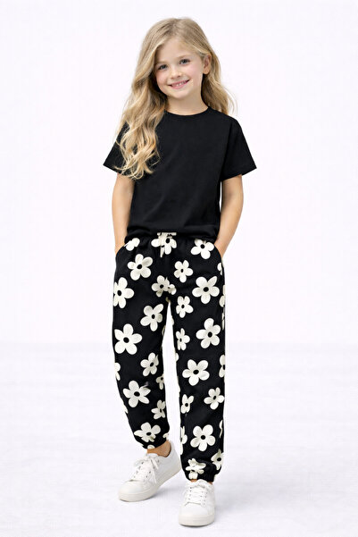 Motebarn Wear Set de colanți pentru fete basic tricou & Heart cu model – Comb...