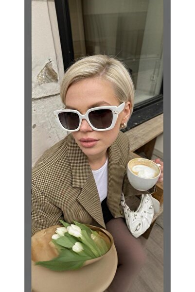 chd-store Macerati, Striped White Unisex Sunglasses, with Glasses Case Gift