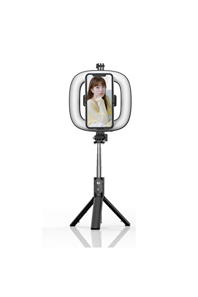 EN SİGA RGB Halka Işık Selfie Tripod Bluetooth Kumandalı Telefon Tutucu 78.5c...