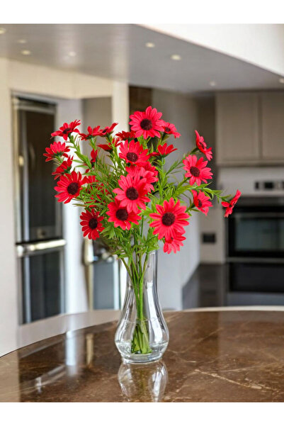 MD Aspiz Flowers 2 Adet Yapay Papatya Demeti Dekoratif Çiçek Buketi 5li vazo ...