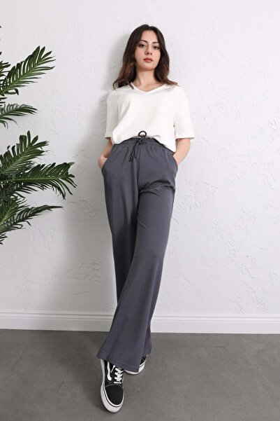 zenne Relaxed Fit Wide-Leg Tracksuit 1726 - Anthracite