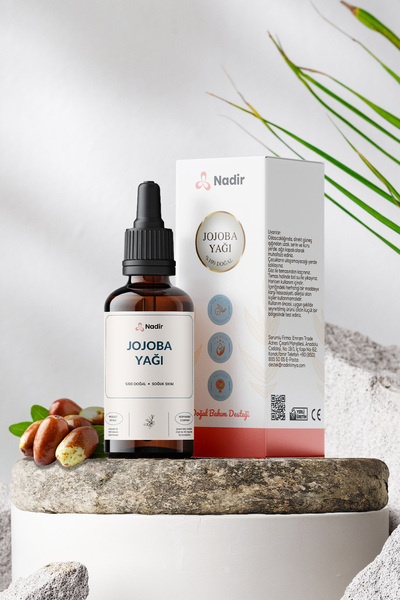 Nadir Kimya Jojoba Yağı 50 ml – %100 Doğal – Taşıyıcı Yağ – Cilt & Saç Bakımı – Kozmetik Kullanım