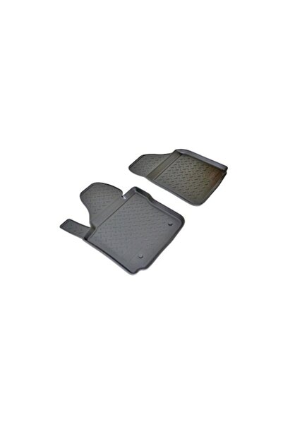 OMC Set of 2 rubber floor mats compatible with VW Caddy IV 2015