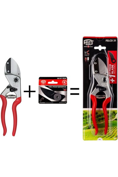 Felco 31 Budama Makası ve F-Tech 30/3 Yedek Bıçaklı Özel Seri