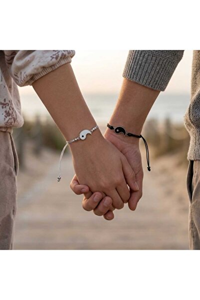 NoNameStore7 Set of two adjustable Yin and Yang bracelets for couples, friend...