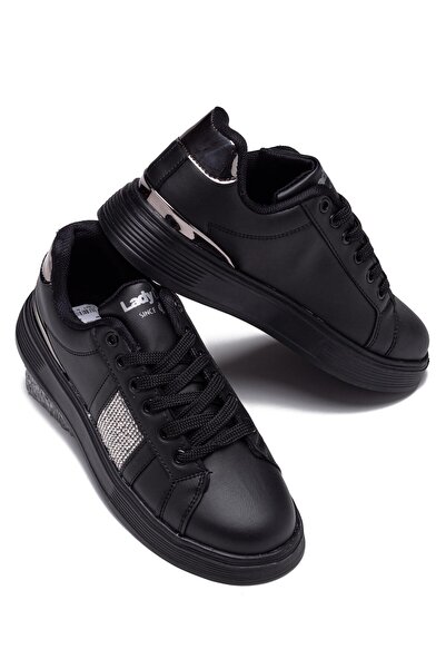 lady classy Women's Stone Detailed High Sole Casual Shoes Sneaker