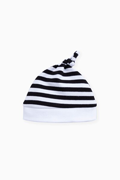 Boumini Baby Hat Black Striped