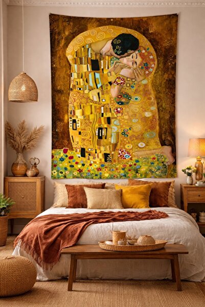 ALAMODECOR The Kiss, Gustav Klimt Wall Art - Vintage Works Series