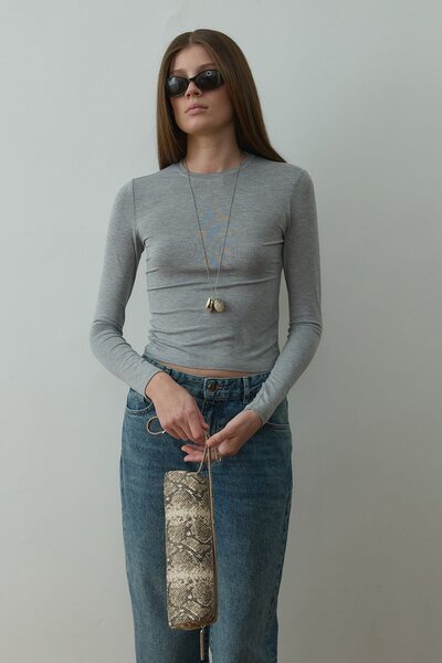 Suud Collection Siva Kate uska majica