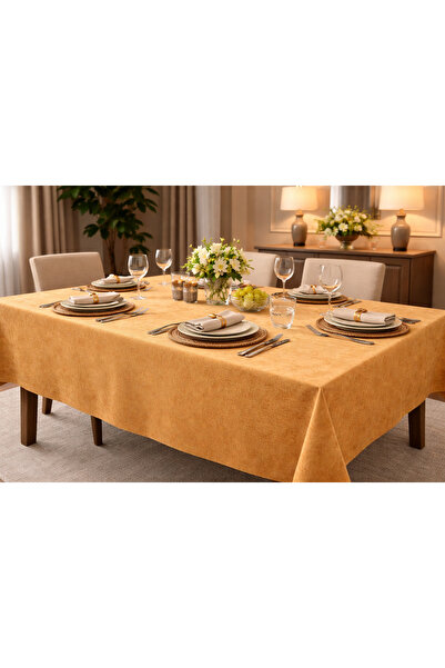 Elen's Velvet D Textured Dertsiz m Tablecloth Economic Elegant for the Kitche...