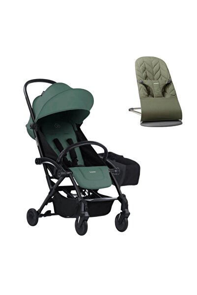 BabyBjörn Bliss Ana Kucağı Petal Woven Dark Geen & Bumprider Connect³ Black-O...