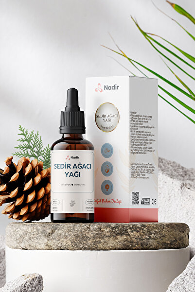 Nadir Kimya Sedir Ağacı Yağı 50 ml – %100 Doğal – Uçucu (Esansiyel) Yağ – Koz...