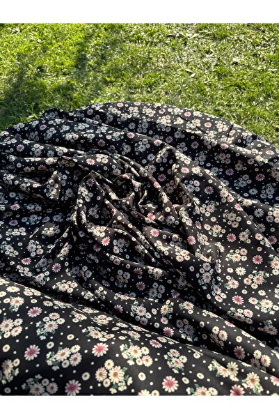 Lidya Kumaş Bellis Modeli Viskon Kumaş