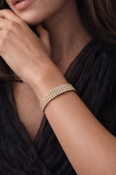 SENTİA ACCSSESORY Rose Stone Steel Bracelet