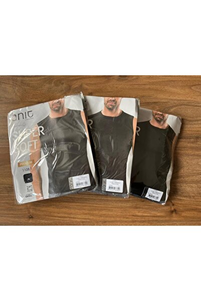 Anıt Men's Rib Knit Zero Sleeve Zero Neck Undershirt 100% Cotton (Rib Knit) 3...