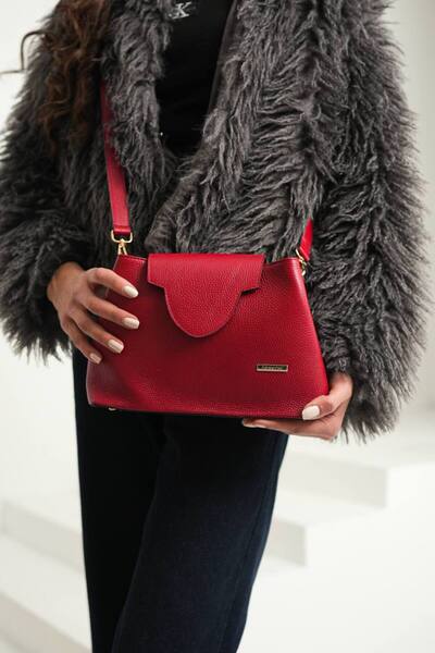 DERKON Bony Model Genuine Leather Cross Women's Bag Si