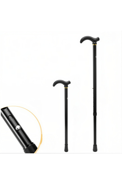 Issa Baston reglabil 88 cm, metalic cu înălțime reglabilă și buton de blocare...