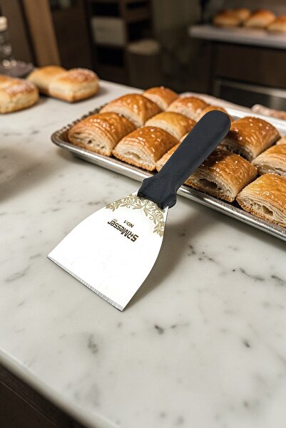 SRMesser 1881 Engraved N01 Spatula Pastry Dessert Lifter, Baklava Spatula, Pi...