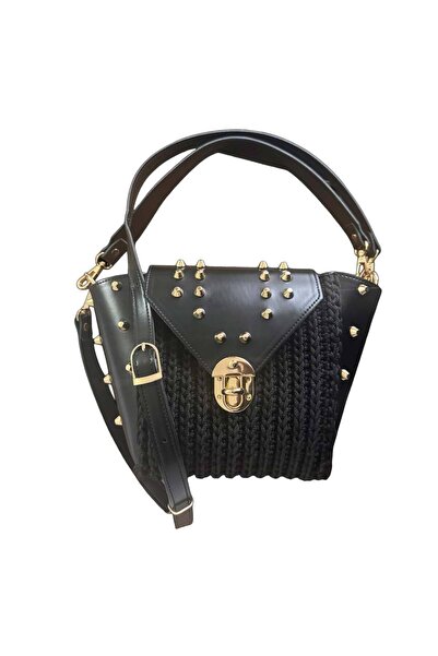 Ritzz مجموعة أغطية مثلثة مرصعة جلد صناعي حقيبة