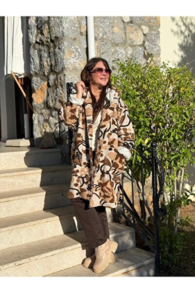 Punta Otantik LS3417 cu model Palton italian din pâslă cu glugă, crem