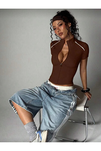 Bravebell Tommy Zippered Blouse