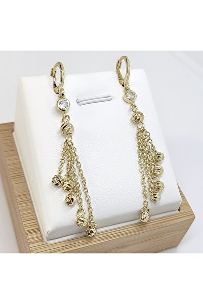Milena Cercei Placati Cu Aur 14k in Doua Straturi , hipoalergenici, - Lungime...