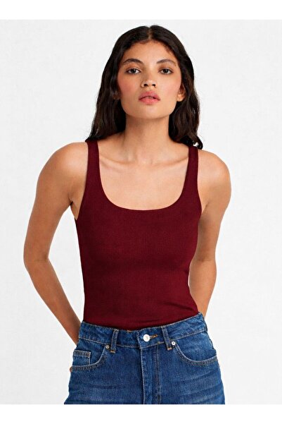 Dilvin 21057 Majica s naramenicama - Bordo