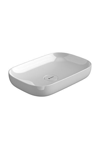 CELESTA Lavoar baie de blat Carina 60x40x13 cm ceramică alb lucios