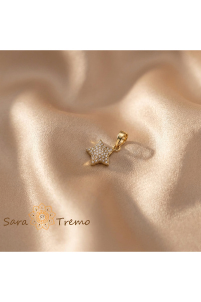 SaraTremo Μενταγιόν Αστέρι της Εμπιστοσύνης – Μενταγιόν επιχρυσωμένο με χρυσό...