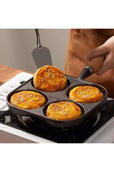 Generic 4 hole egg pan，cast iron egg pan，egg poacher pan nonstick 4 eggs，omel...