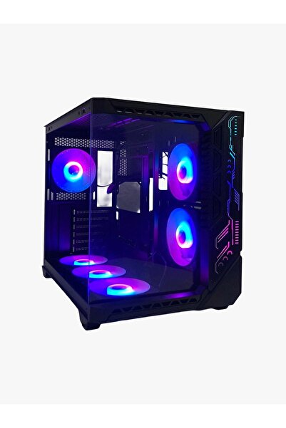 GAMEFORCE Bree Light 6×120 Mm Fanlı Tuştan A-Rgb E-ATX Oyuncu Bilgisayar Kasası