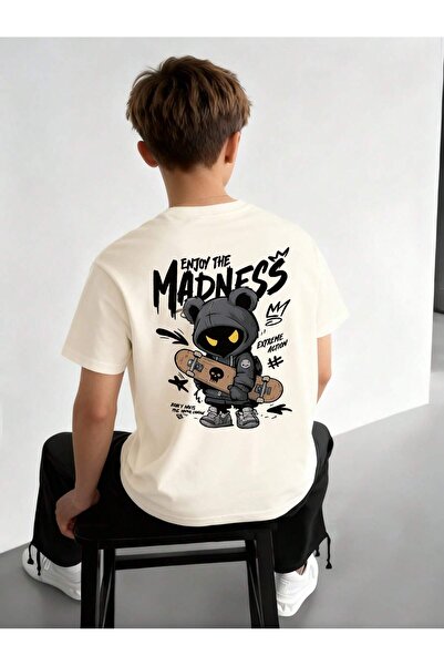 Velostra Boy's Skateboard Printed Oversized Comfortable Daily Use Combed Cott...