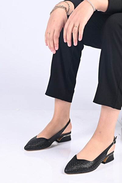 Bestello Stapled Neolite Sole Pointed Toe Block Heel Pack Shoes 339-307 Women...