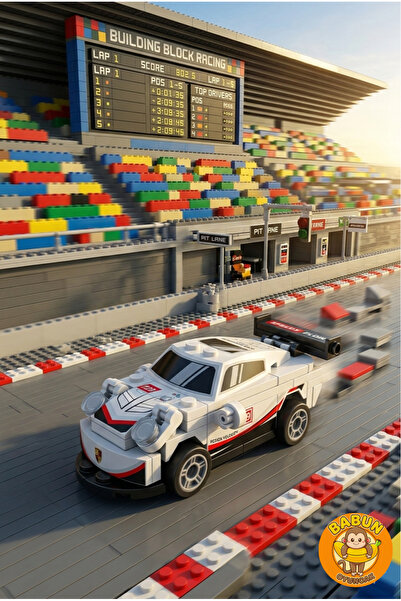 SPEED Bricks Mini Lego Araba Yapı Blok Seti - Çek-Bırak Spor Araba Yapım Seti...