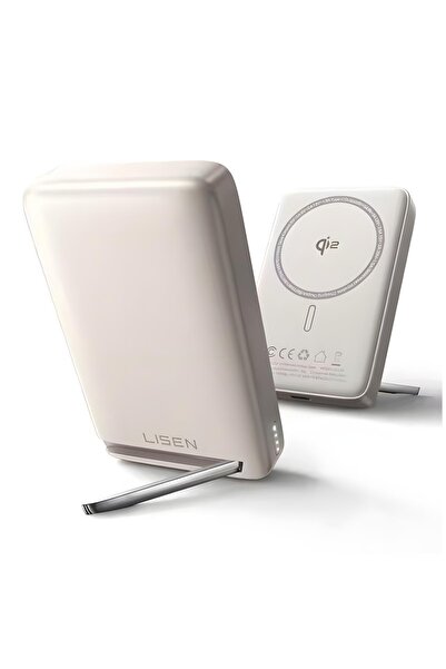 LISEN P103 Qi2 10000mAh Kablosuz Powerbank – Taşınabilir Hızlı Şarj Cihazı, i...