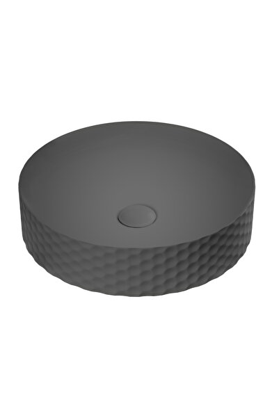 CELESTA Chiuvetă de baie de blat Siena 44x44x10.5cm ceramică antracit mat
