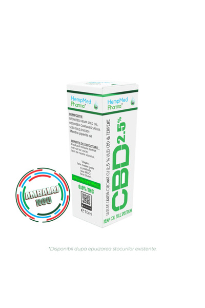Hempmed Pharma Ulei de cânepă cu spectru complet și CBD 2,5%