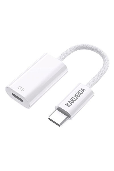KAKU KSC-904 OTG Transfer Cable, USB-C to Lightning, 60W, 12cm, White