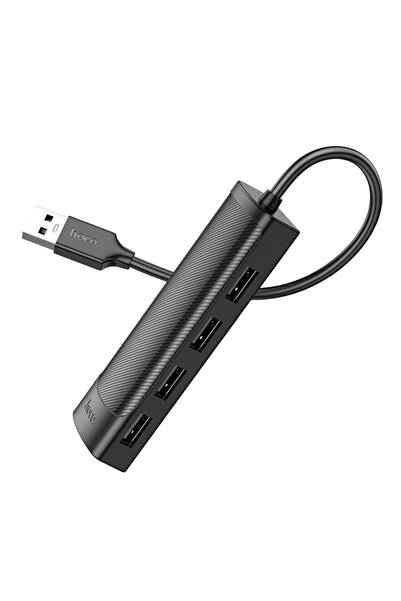 Hoco HB41 USB Hub, Multiport, USB-A to 4 x USB-A 2.0, 4 in 1, 20cm, Black