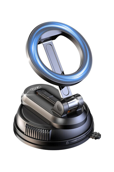 Xo Magnetic Car Holder XO-C175 for Phone, suction cup mount, Adjustable, Black