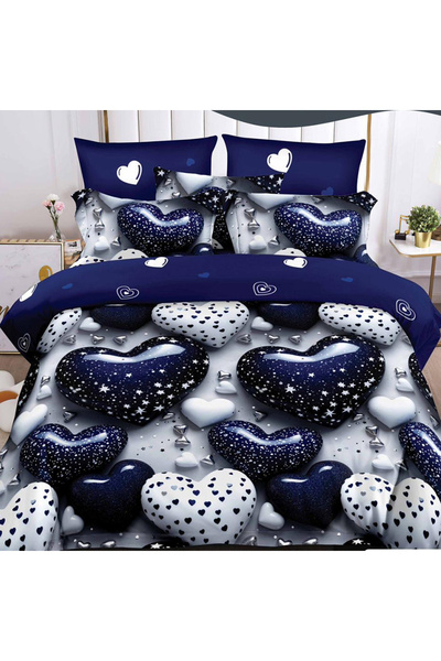 OEM Duvet Cover Set for double bed 2 people, 6 pieces, JHN, Finet, DREAM-2252