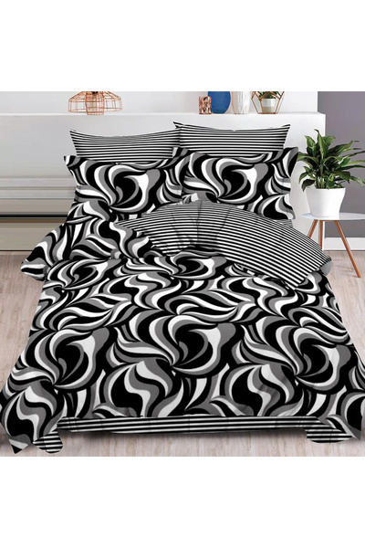 OEM Duvet Cover Set for double bed 2 people, 6 pieces, JHN, Finet, DREAM-2350