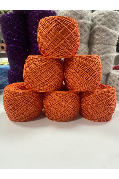 göçer Καλοκαιρινό νήμα για πλέξιμο στο χέρι, χρώμα πυρίτινο πορτοκαλί, οπτικό...